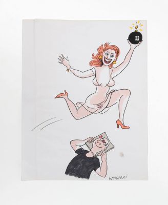 Wolinski, Georges... | Lot 35 - WOLINSKI, GEORGES (1934-2015) La bombe. Impression... | Drouot Estimations
