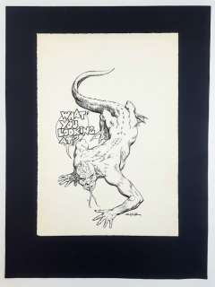 Guido Buzzelli - Illustr. Origin. "What’ You Looking At?" - Loose page | Catawiki