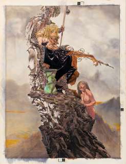  - Bernie Wrightson signed original â€œCouncil to a Minionâ€ published poster art painting.