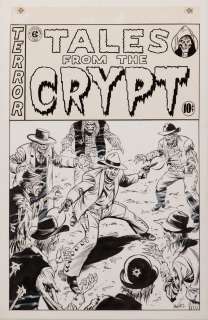 Tales from the Crypt original artwork by Mike â€œMac Vozâ€ Vosburg and screen used prints. | Profiles in History