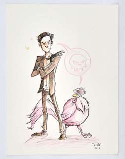 Rob Guillory: an original Chew artwork of Tony Chu and Poyo (Image Comics). | Ewbank’s