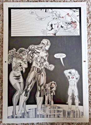 Original Flash #79 Comic Art Page! Signed By Artist Greg LaRocque!!