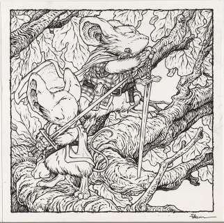 David Petersen | Created for auction, 12x12 | Hero Initiative