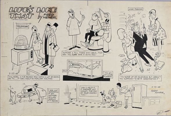 NEHER, Fred (1903,... - Lot 317 - NEHER, Fred (1903, 2001) Life‘s like that, Sunday page...