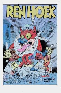 Bill Wray | Ren & Stimpy limited print 2 of 5, 14-by-19 inches | Hero Initiative