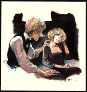 Follet, René - Originele aquarel - l’Ombre Rouge - (1986) | Catawiki