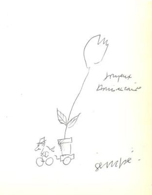 Jean-Jacques Sempé... | Lot 61 - Jean-Jacques SEMPÉ (1932-2022) Le fleuriste Encre noire... | misc / divers