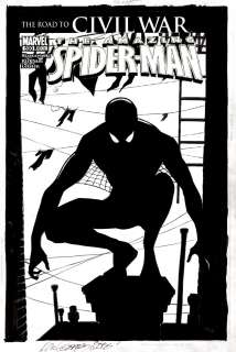 Ron Garney - amazing spider-man #530 ‘alternate‘ civil war cover (2006)