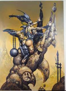 Simone Bianchi - Original Painting "Earth" - Signed - Loose page - First edition - (2002) | Catawiki