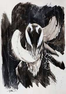 Simone Di Meo - Illustrazione Originale - "Venom - Paura del Buio" - china - A3 - Loose page - Other (2019) | Catawiki