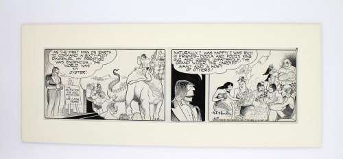 V.T. Hamlin’s "Alley Oop", December 6, 1949, Large Comic Strip, Original Art | University Archives
