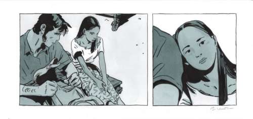 Bastien Vives | Corto Maltese - Dessin issu de l’album "Le jour d’avant" - 19 - H:16 x L:38 - Encre et aquarelle - 2025 - | Manjari & Partners