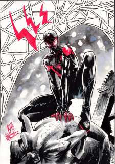 Miles Morales, A4 - Full Body, cover quality, Color Splash | Comix Art Studio