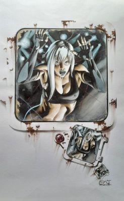 Patrizio Evangelisti PAT Termite Bianca Illustrazione Originale Pubblicata 50x33 | eBay Europe (Buy It Now)