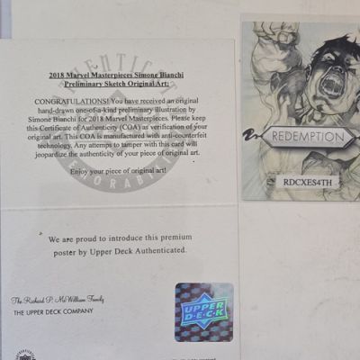 Upper Deck 2018 Marvel Masterpieces Enchantress Sketch Signed, COA | eBay US