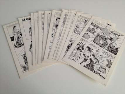 La Schiava n°151 - Alberto Del Mestre - 20x Pagine Tavole Originali - L’Agonie du Lion - Loose page - (1986) | Catawiki