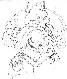 Mike Kaluta Original Art Harry Potter Sketch Signed HTF | East Bay Comics