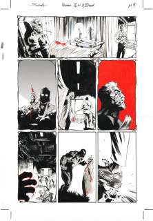 Jonas Scharf | Venom: Black, White & Blood page 9 | Geoff M Art Sales
