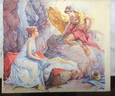 Mario Uggeri - illustrazione originale "Apollo" acquerello - Loose page | Catawiki