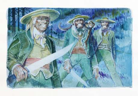 Boucq | Bouncer, illustration Ã  l’aquarelle représentant… | Banque Dessinée