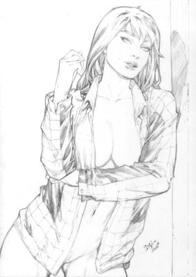 Ed Benes | Mary Jane - 11"x17" Pencil | Ed Benes