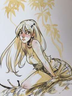 Barbucci, Alessandro - Dessin original en couleur - EkhÃ¶ monde miroir | Catawiki