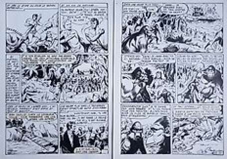 Akim - 2x planches originale Akim n°97 p20 et n°99 p41 - First edition - (1963)