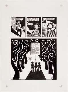 Marjane Satrapi | Persepolis (Original Book Art, page 59) | Sotheby’s