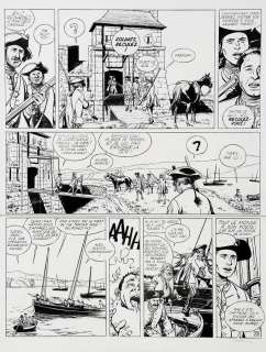 Pellerin | L’Epervier, planche n°38 Ã  l’encre de Chine de l… | Banque Dessinée