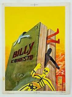 Kriminal n. 178 - Luigi Corteggi - Originale di Copertina "Billy L’Onesto" - Firmato - Loose page - (1968) | Catawiki