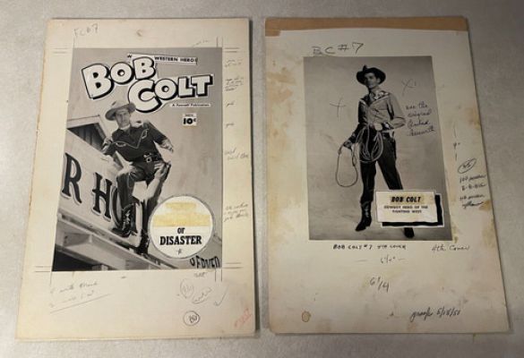 BOB COLT #7 COVER comic ART prod photo stats 1951 WESTERN FAWCETT FIGHTING WEST | eBay US (Buy It Now)