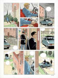 Juillard, André | Le Cahier bleu Encres de couleur pour la planche 35 de | Coutau Bégarie