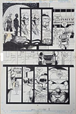 Tavola originale Mark Buckingham Ghost Rider 2099 #5 pg.14 | Venere Comic Art