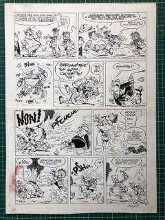 Greg / Dupa / Vicq - Planche originale - Zig et Puce - Zig et Puce et le quadrupyromane - (1968) | Catawiki