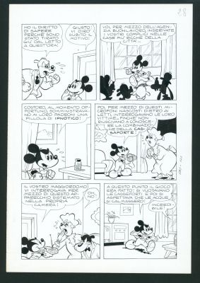De Vita, Massimo | Item #39573 Massimo De Vita Topolino #682 Page 28 Original Comic Art Featuring Mickey Mouse.... | Parigi Books