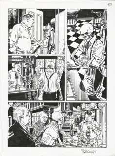 Dylan Dog #338 - Bruno Brindisi - tavola orig. "Mai piÃ¹, ispettore Bloch" + stampa lettering - Loose page - (2014) | Catawiki