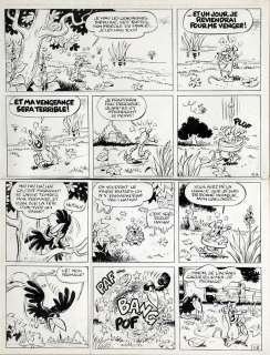 Macherot | Sibylline, planche n°5 Ã  l’encre de Chine de l’Ã… | Banque Dessinée