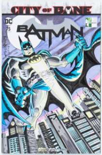 Al Milgrom Batman #75 Sketch Cover Variant Original Art (DC, 2019) CGC Signature Series NM 9.4 White pages. Bronze - | Heritage