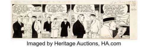 Gould, Chester | Chester Gould Dick Tracy Daily Comic Strip Original Art dated 12-17-36 (Chicago Tribune-N.Y. News Syndicate, 1936)... | Heritage