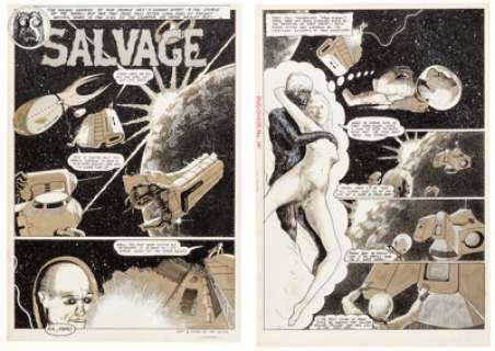 Veitch, Tom | Tom Veitch Salvage Complete 6-Page Story Original Art (c. 1970s).... (Total: 6 Original Art) | Heritage