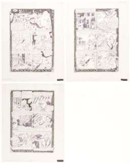 Sala, Richard | Richard Sala Prime Cuts #2 Complete 3-Page Story "The Hidden Face" Original Art (Fantagraphics Books, 1987).... (Total: 3 Original Art) | Heritage