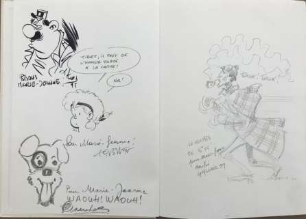 Humour Ã  la carte - C + 4 x dédicace Craenhals, Kox, Tibet et Guy Clair - First edition - (1986) | Catawiki