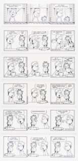 Jim Davis | Garfield Consecutive Daily Comic Strip Original Art Group of 6 (PAWS, 2003). (Total: 6 Original Art) | Heritage