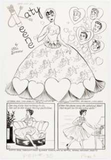 Bill Woggon Pep Comics #135 Katy Keene Complete Story Original Art Group of 6 (Archie, 1959). (Total: 6 Original Art) | Heritage