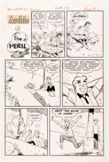Harry Lucey Archie #130 Complete 1-Page Story "The Peril" Original Art (Archie, 1962). | Heritage