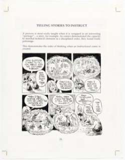 Will Eisner Graphic Storytelling and Visual Narrative Complete 1-Page Story "Telling Stories To Instruct" Original Art (Poorhouse Press, 1996). | Heritage