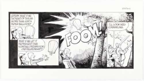 Jerry Scott and Jim Borgman Zits Sunday Comic Strip Original Art dated 8-25-13 (King Features Syndicate, 2013). | Heritage