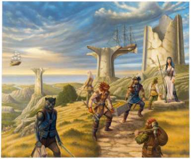 Larry Elmore - Skyraiders of Abarax-Inspired Painting Original Art (2022).