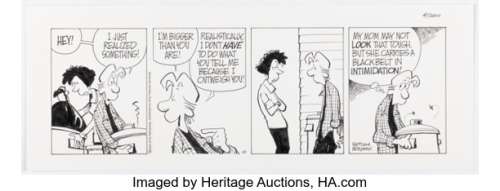 Jerry Scott and Jim Borgman Zits Daily Comic Strip Original Art dated 4-1-00 (King Features Syndicate, 2000). | Heritage