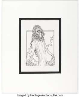 Liz Danforth Middle-Earth Role-Playing: Ents of Fangorn Module Spot Illustration Original Art (I.C.E., 1987). | Heritage